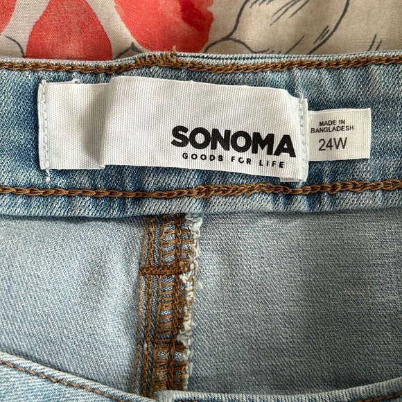 🎉HP🎊🆕NWT Size 24W Sonoma Straight Crop Jeans - Picture 4 of 5